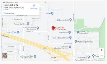 Map and Directions to Forensic Engineering Inc